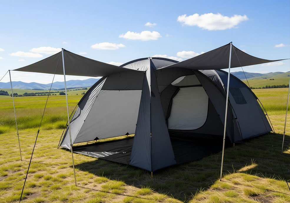 5-6 personer familie vanntett dobbeltlags campingtelt
