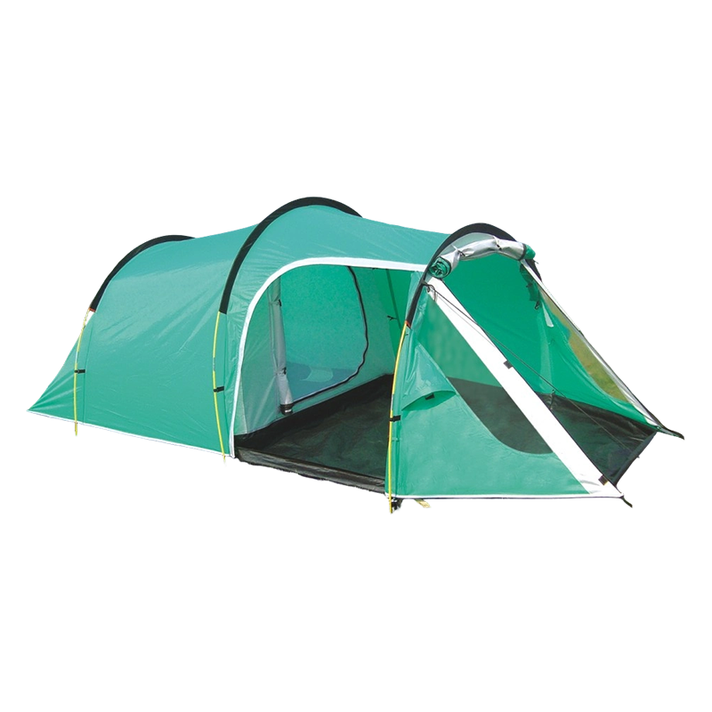2-3 personers tunneltelt for camping med ett rom og ett oppholdsområde