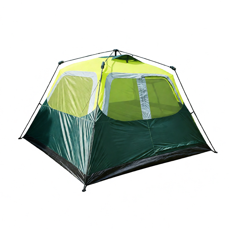Automatisk campingtelt for 4–8 personer med nettingvinduer